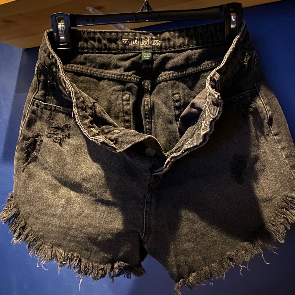 wild fable BLACK JEAN SHORTS